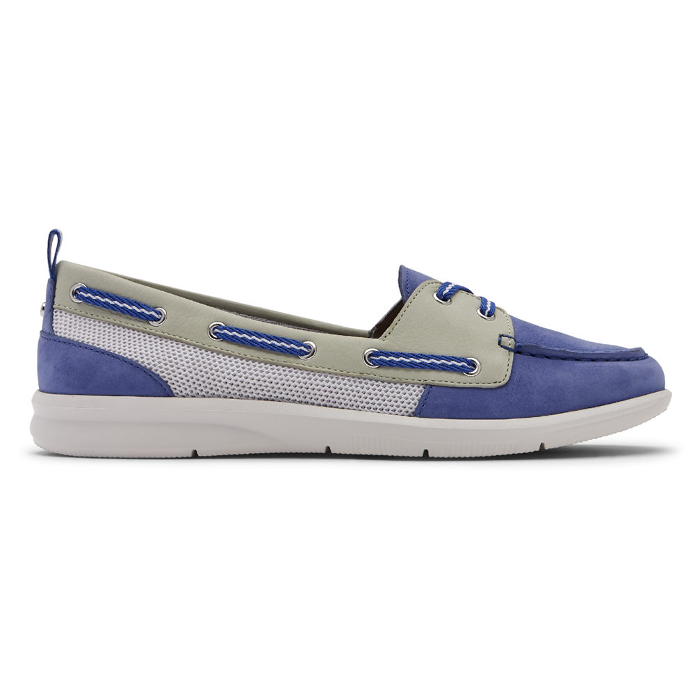 Rockport Singapore Womens Boat Shoes - Ayva Washable Blue - GL4819620